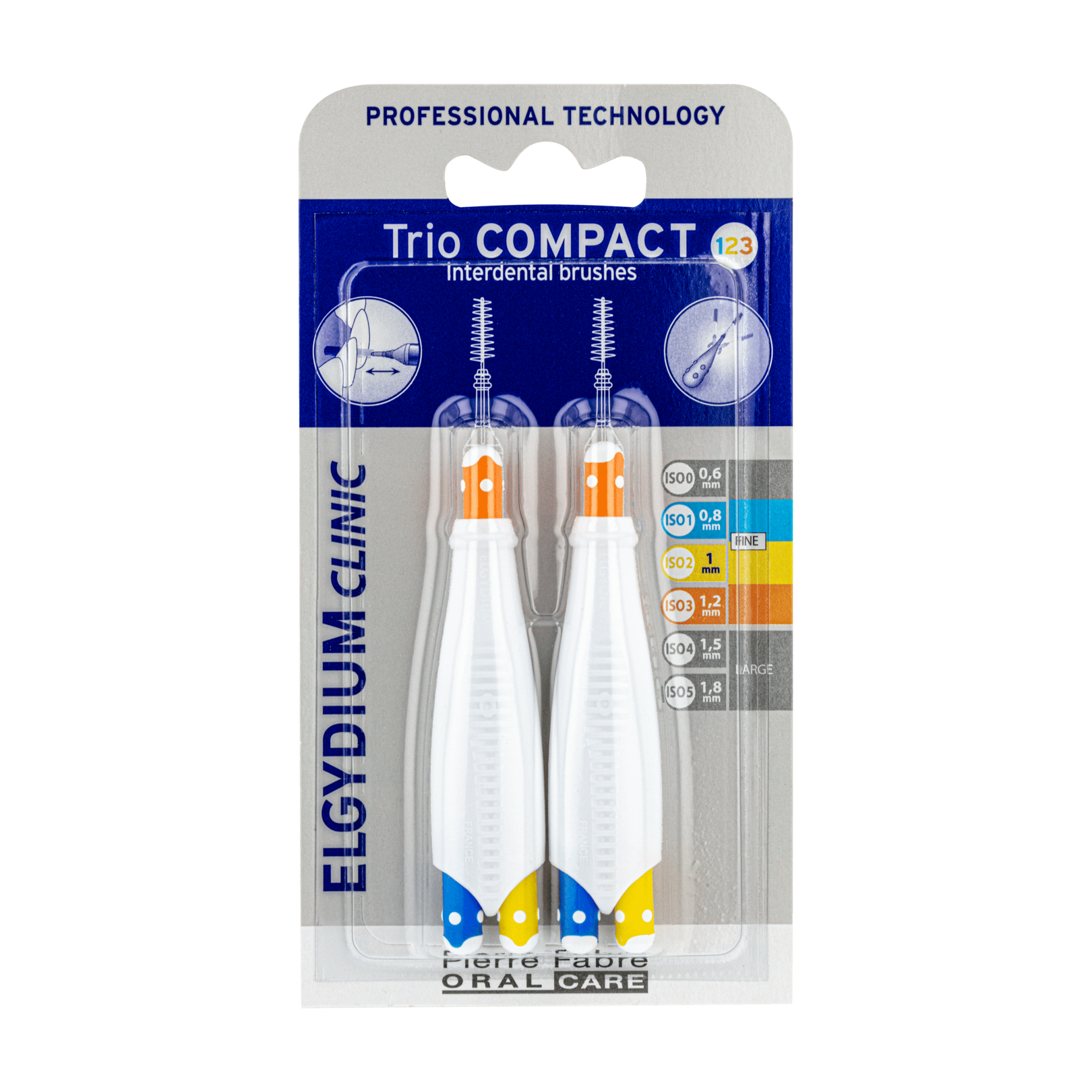 ELGYDIUM Clinic Trio Compact 123 szczoteczki międzyzębowe