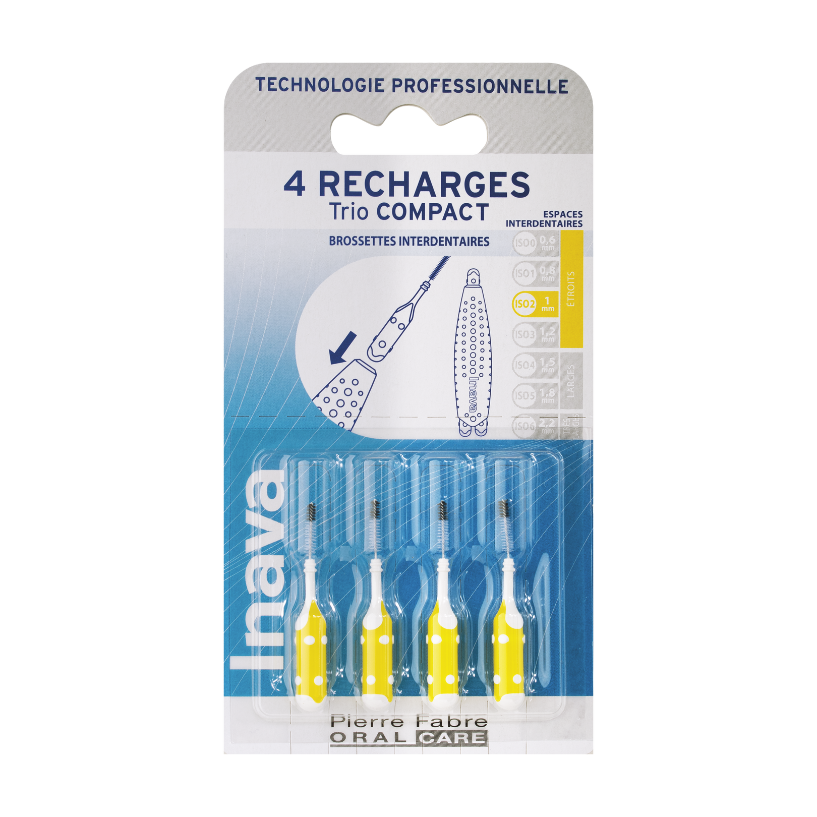 Inava Recharge Jaune (ISO 2) - brossette interdentaire