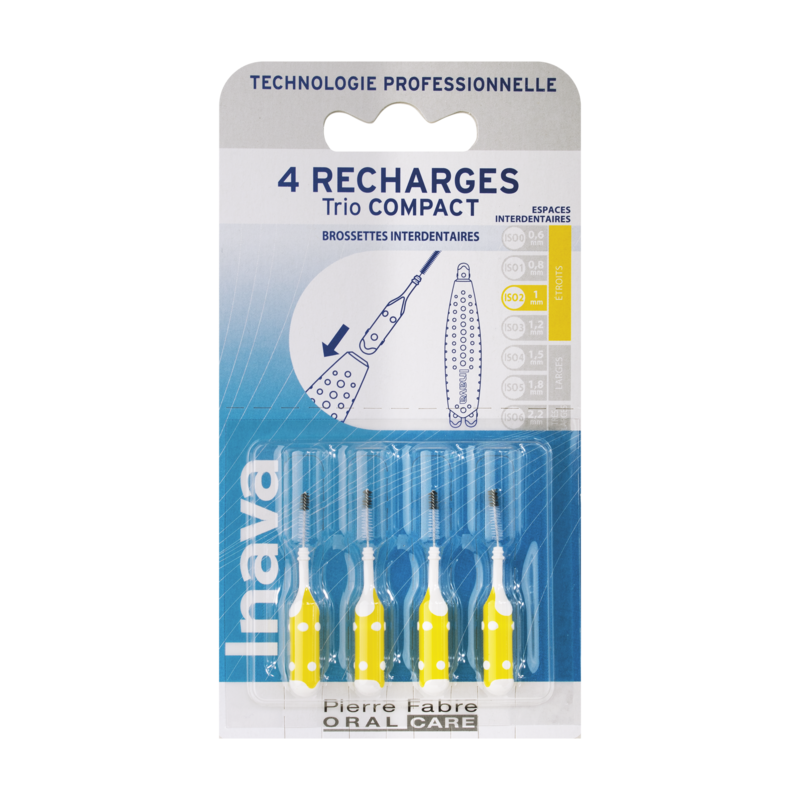 Inava Recharge Jaune (ISO 2) - brossette interdentaire