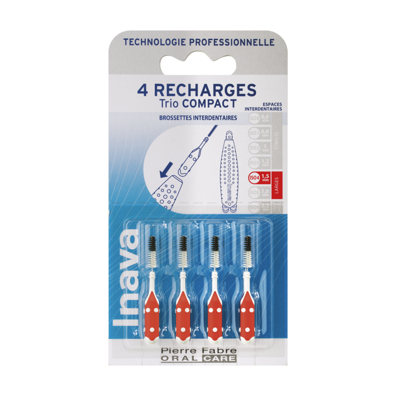Inava Recharge Rouge (ISO 4) - brossette interdentaire