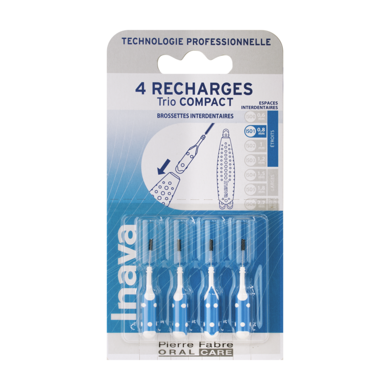 Inava Recharge Bleue (ISO 1) - brossette interdentaire