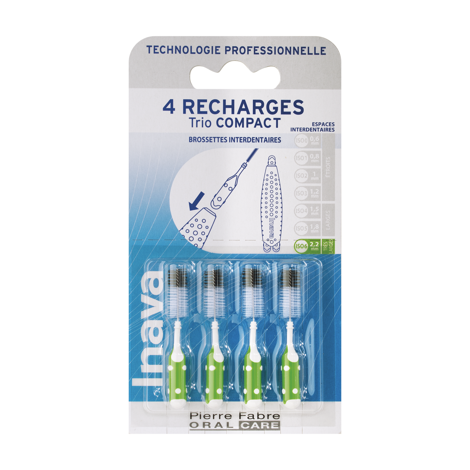 Inava Recharge Verte (ISO 6) - brossette interdentaire