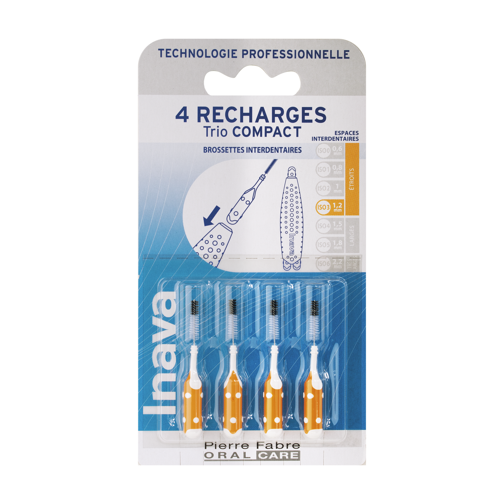 Inava Recharge Orange (ISO 3) - brossette interdentaire