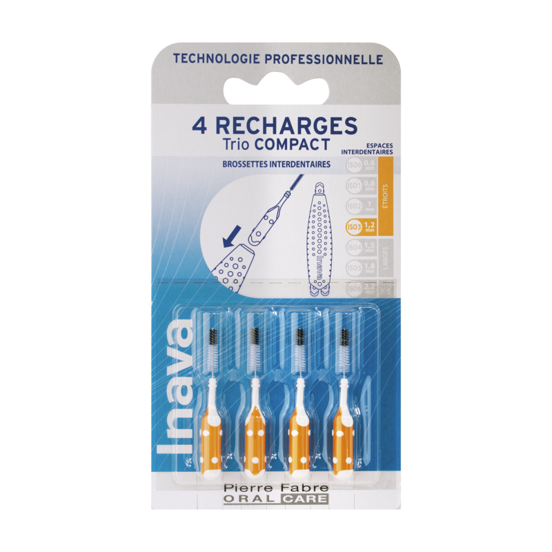 Inava Recharge Orange (ISO 3) - brossette interdentaire