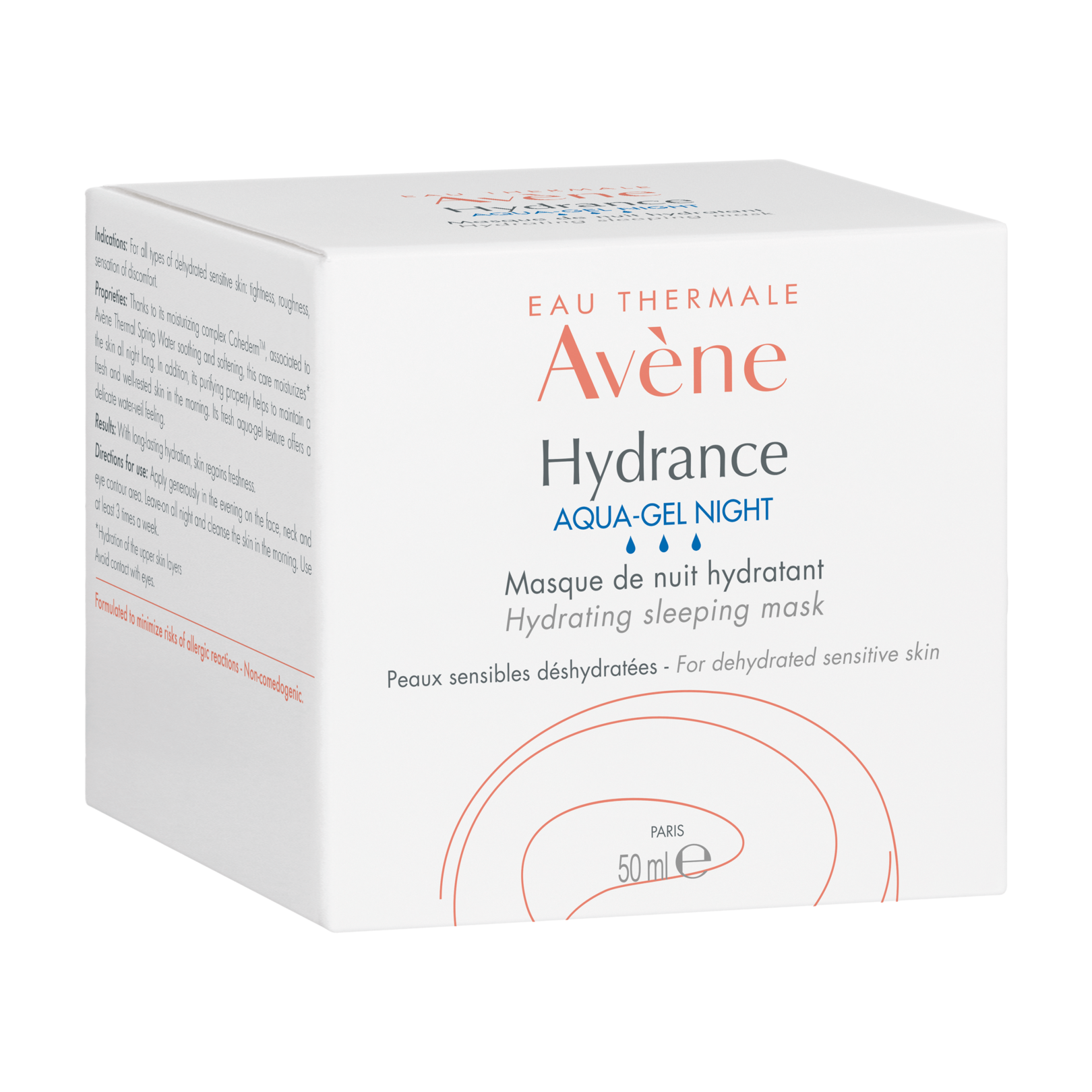 Hydrance AQUAGEL NIGHT Hydrating sleeping mask Eau Thermale Avène