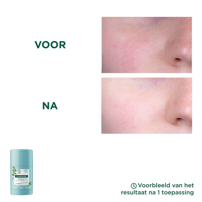 Resultaten Masker in stickvorm met BIO Watermunt en Klei