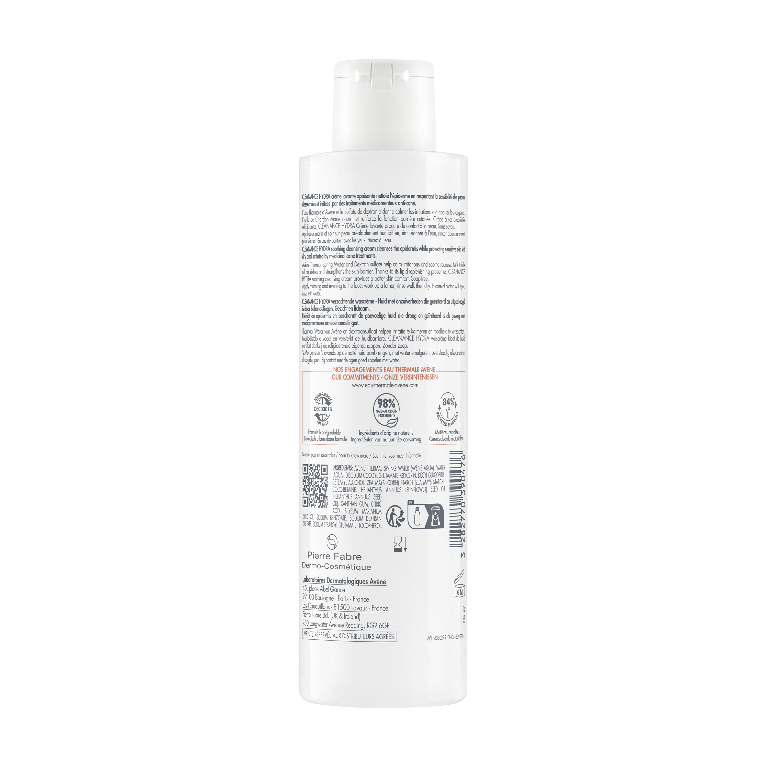 HYDRA Crème lavante apaisante