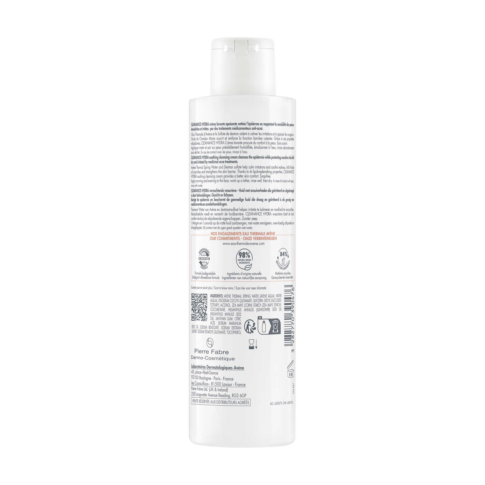 CLEANANCE HYDRA Crème lavante apaisante