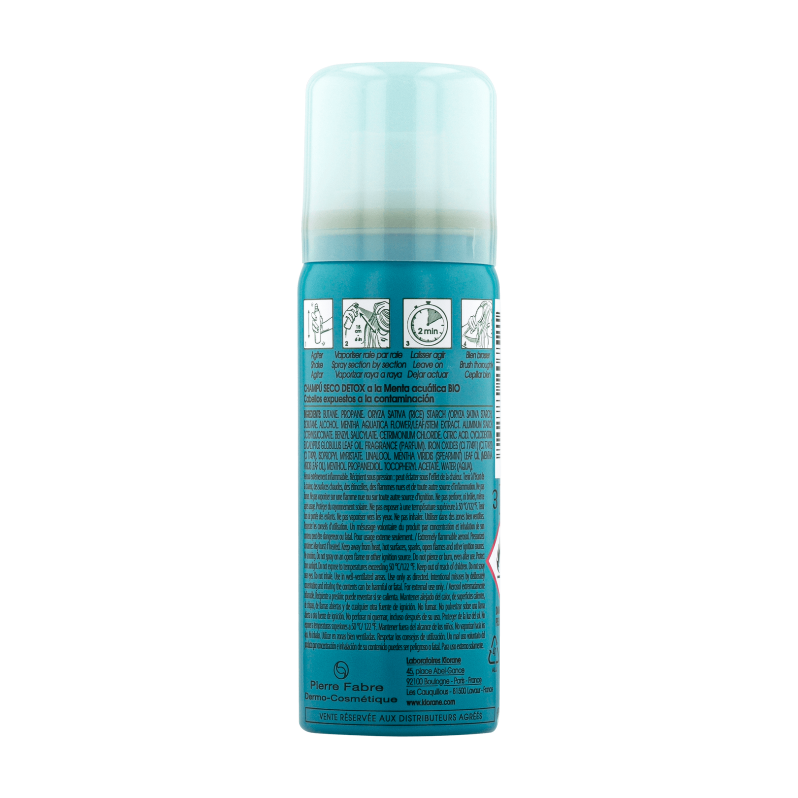 Champú seco a la Menta acuática BIO
