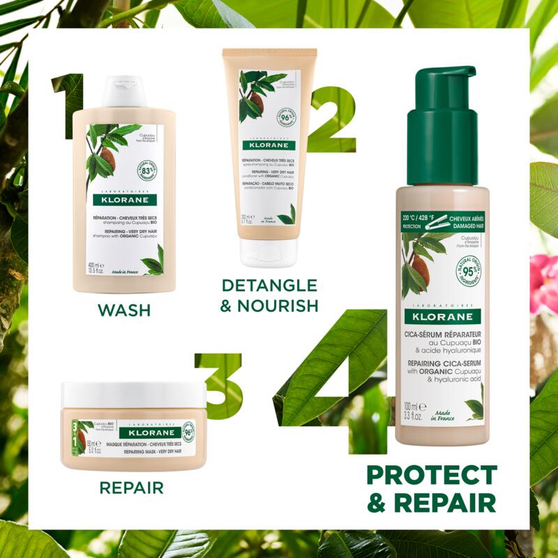Repairing Cica-Serum with Organic Cupuaçu & Hyaluronic Acid - Very Dry, Damaged Hair