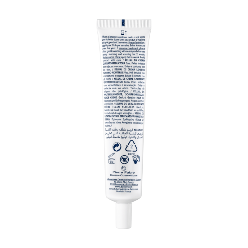Crema facial calmante queratorreductora
