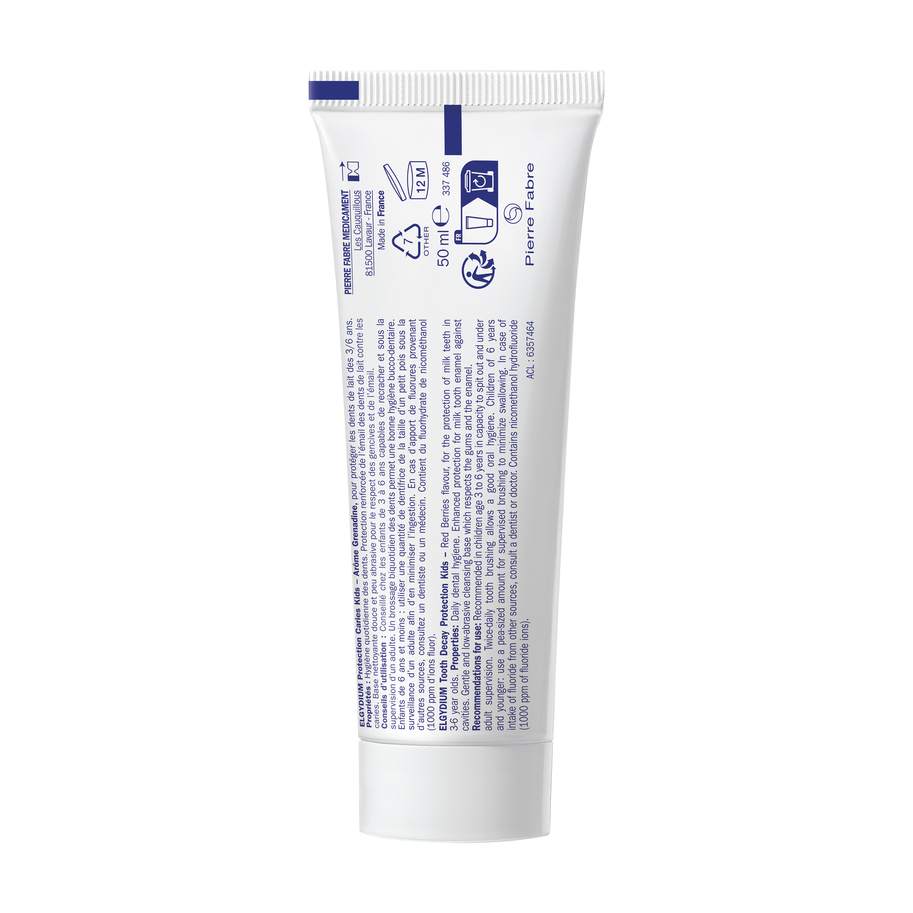 ELGYDIUM Kids Red Berries - Οδοντόκρεμα για παιδιά ηλικίας 3 έως 6 ετών