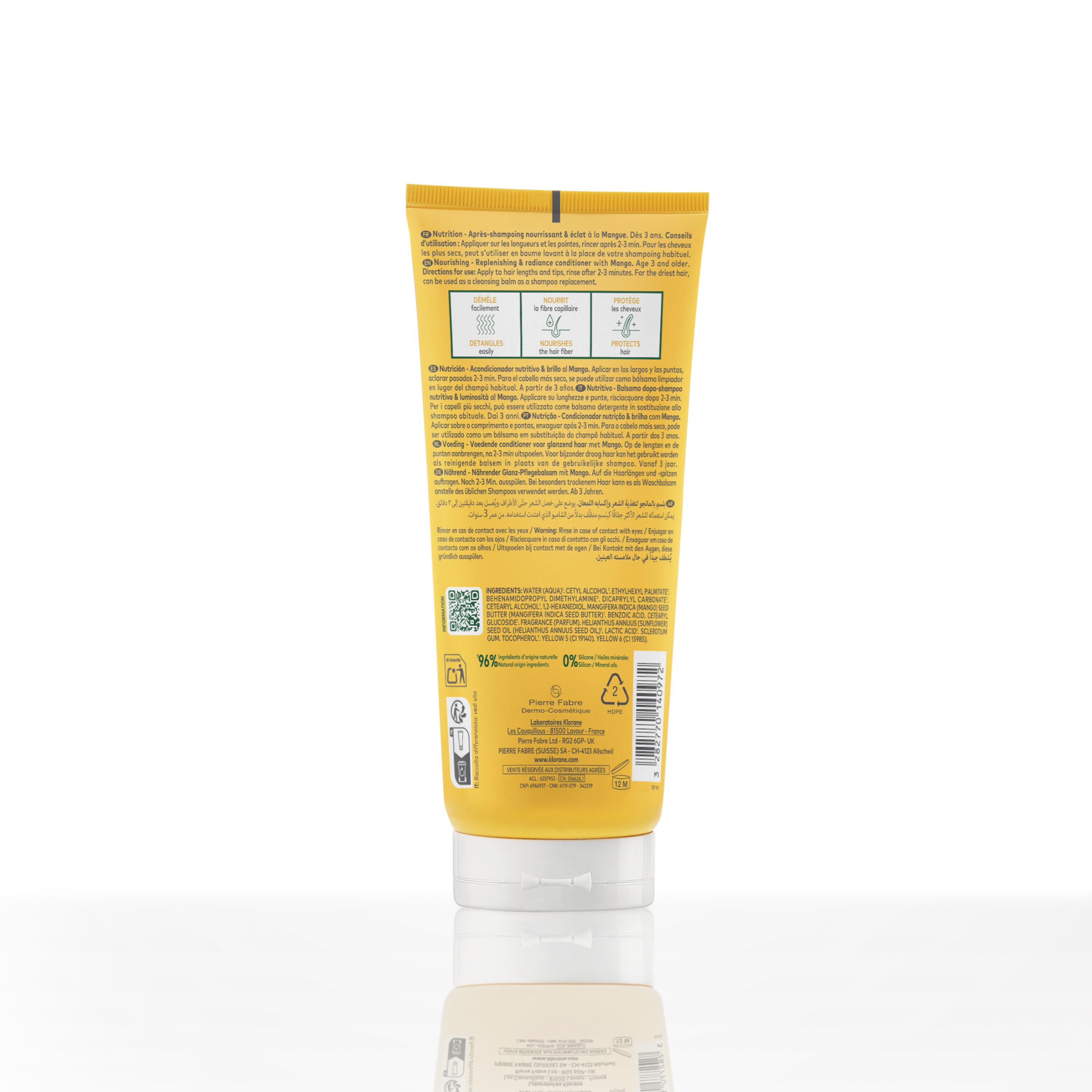 NUTRITION Après-shampoing nourrissant et éclat