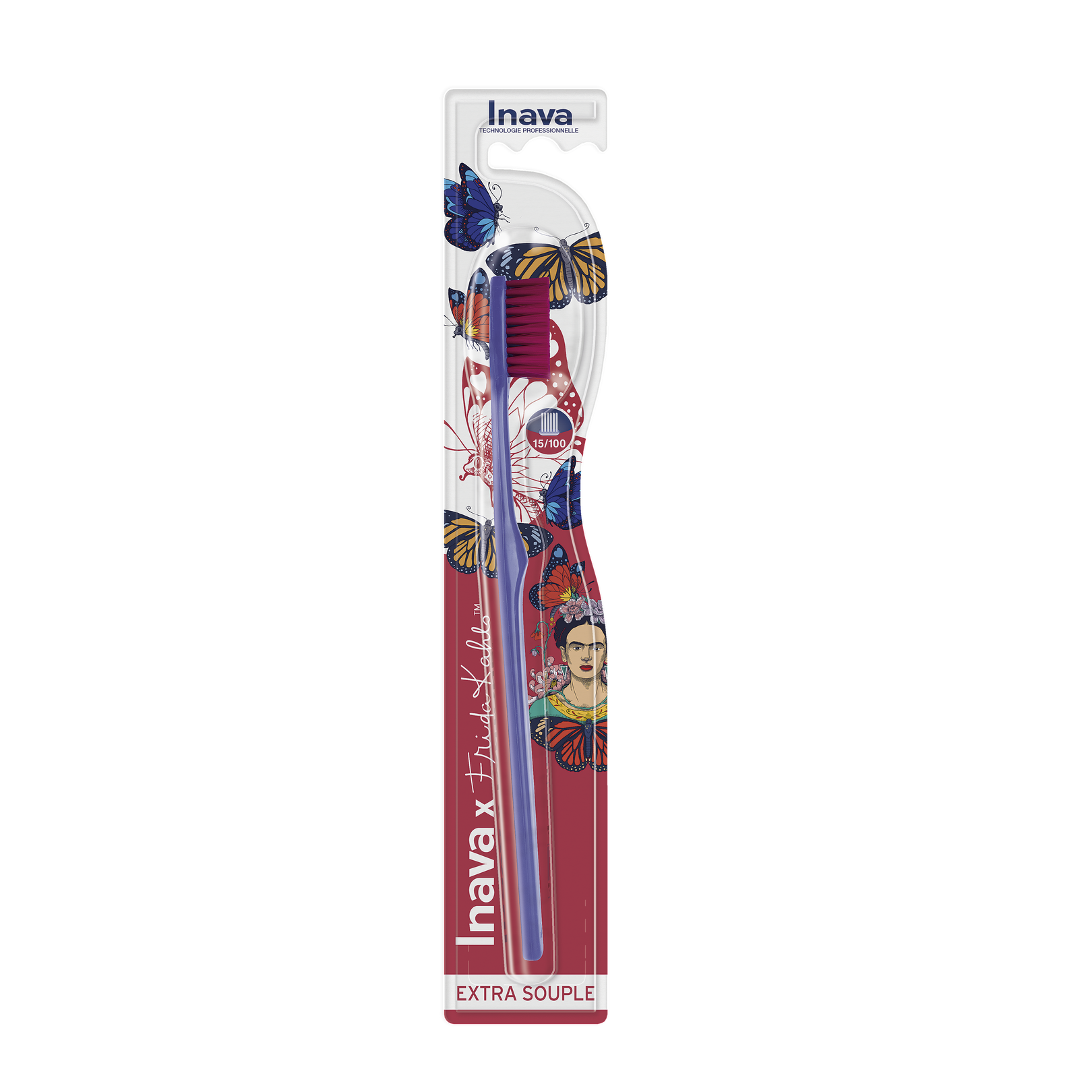 Inava x Frida Kahlo® Collection 2024 - Brosse à dents extra souple