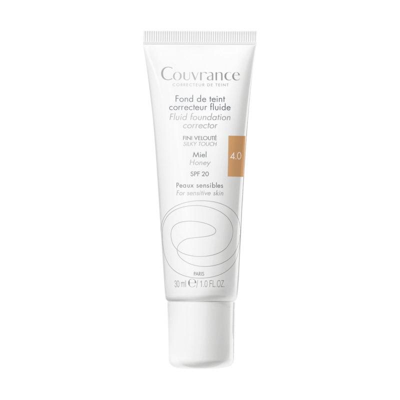 Couvrance fond de teint correcteur fluide miel