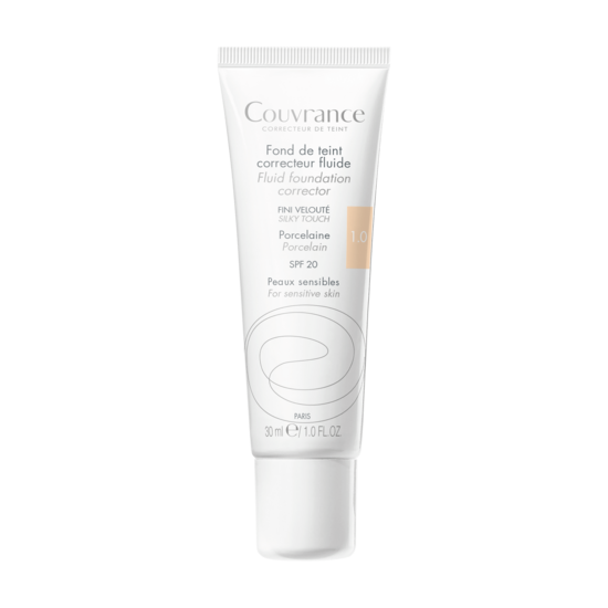 Fond de teint correcteur fluide Porcelaine