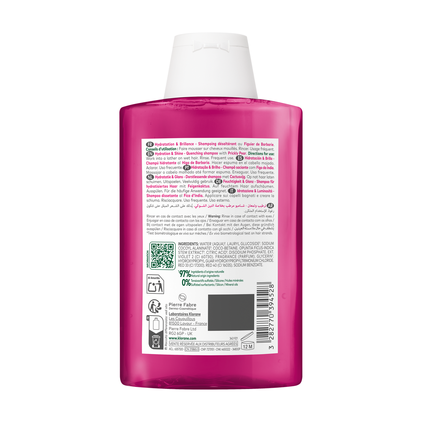 HYDRATATION et BRILLANCE Shampoing désaltérant