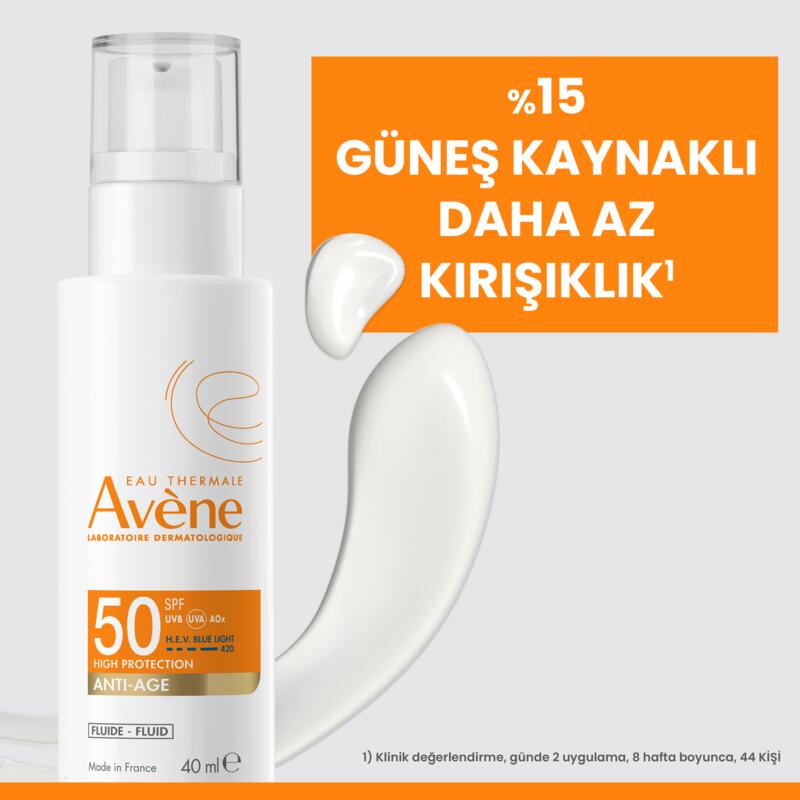 Hyalüronik Asit (%0,2) İçeren SPF 50 Yaşlanma Karşıtı Güneş Kremi 40 ml