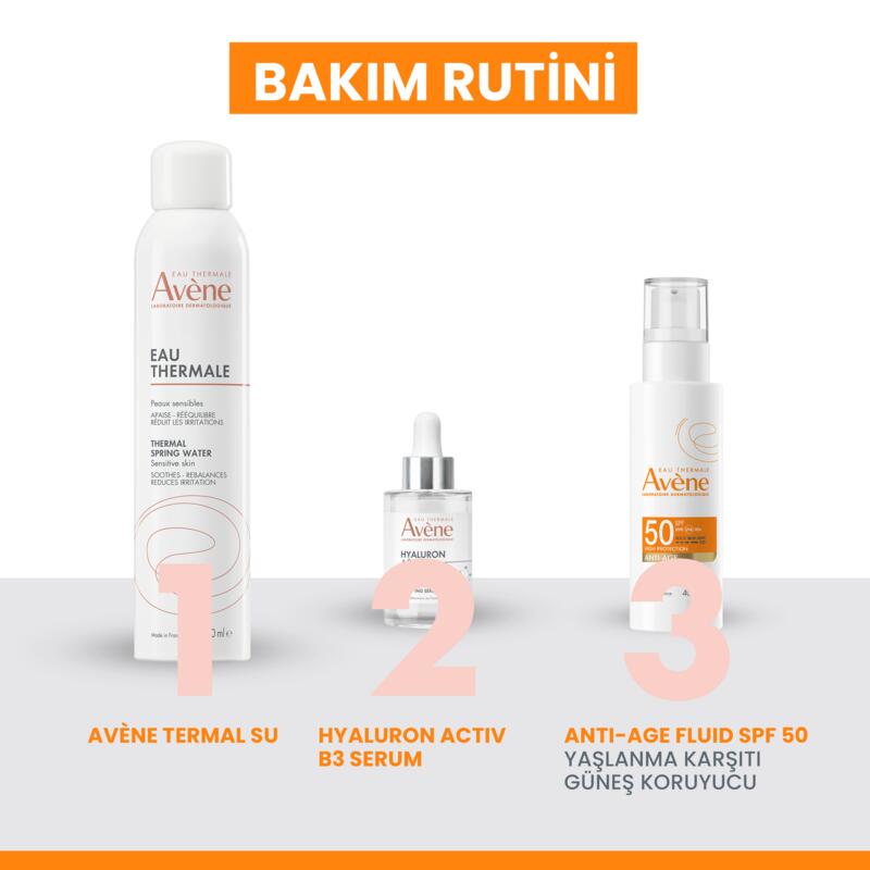 Hyalüronik Asit (%0,2) İçeren SPF 50 Yaşlanma Karşıtı Güneş Kremi 40 ml