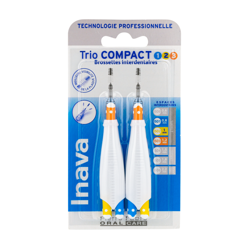 Inava TrioCompact (ISO 1/2/3) - brossette interdentaire