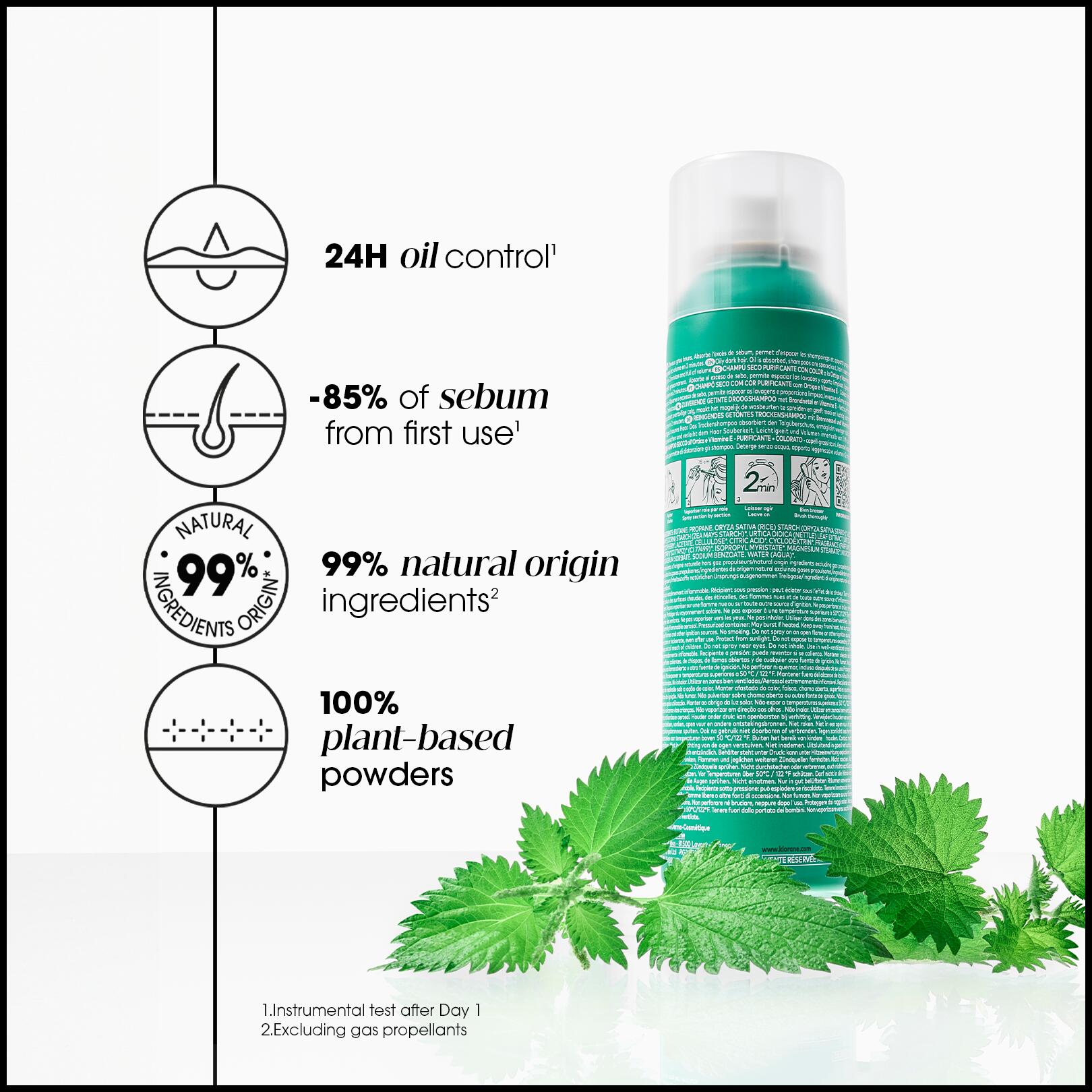 OIL CONTROL TINTED Dry Shampoo with Nettle and Vitamin E