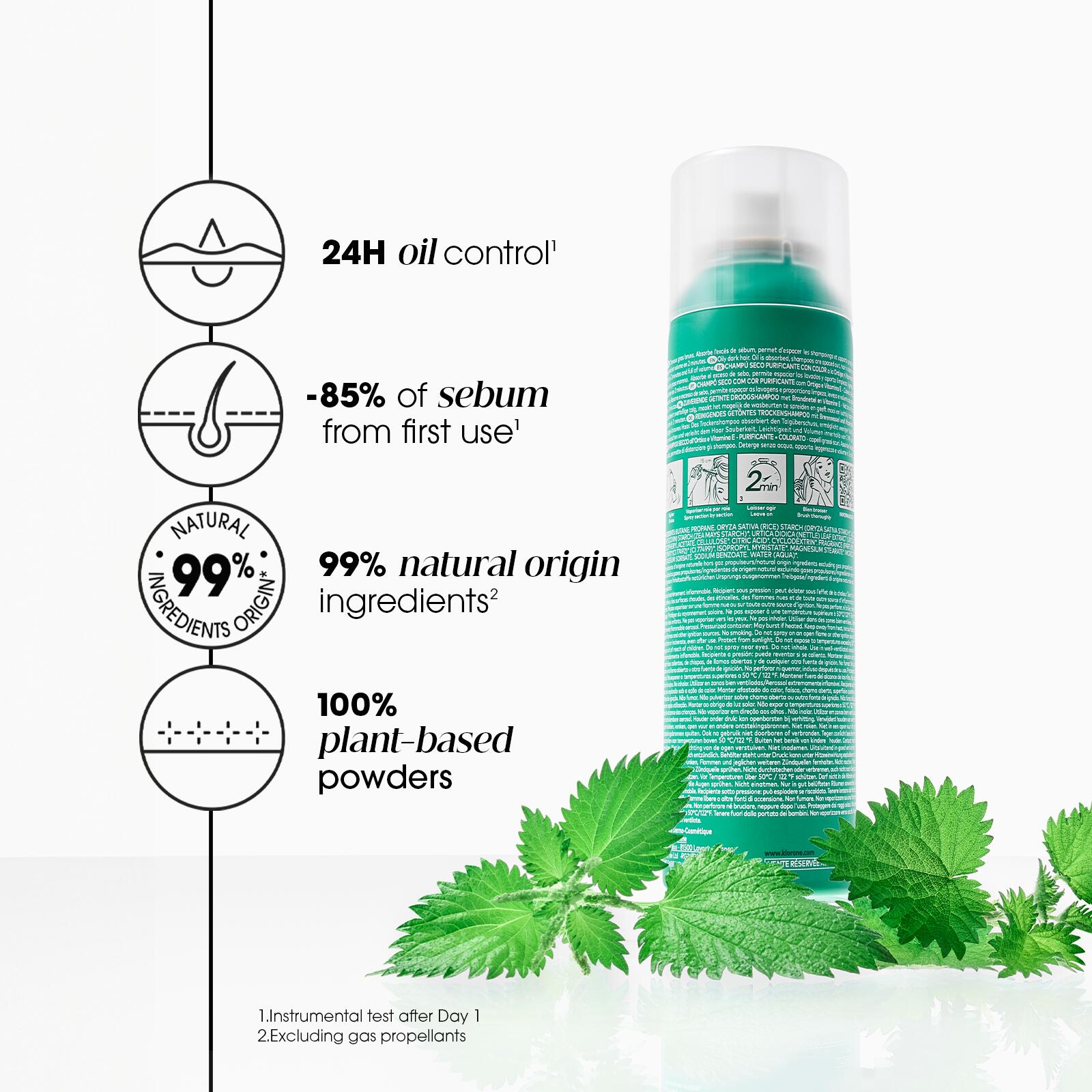 OIL CONTROL Dry shampoo with Nettle and Vitamin E