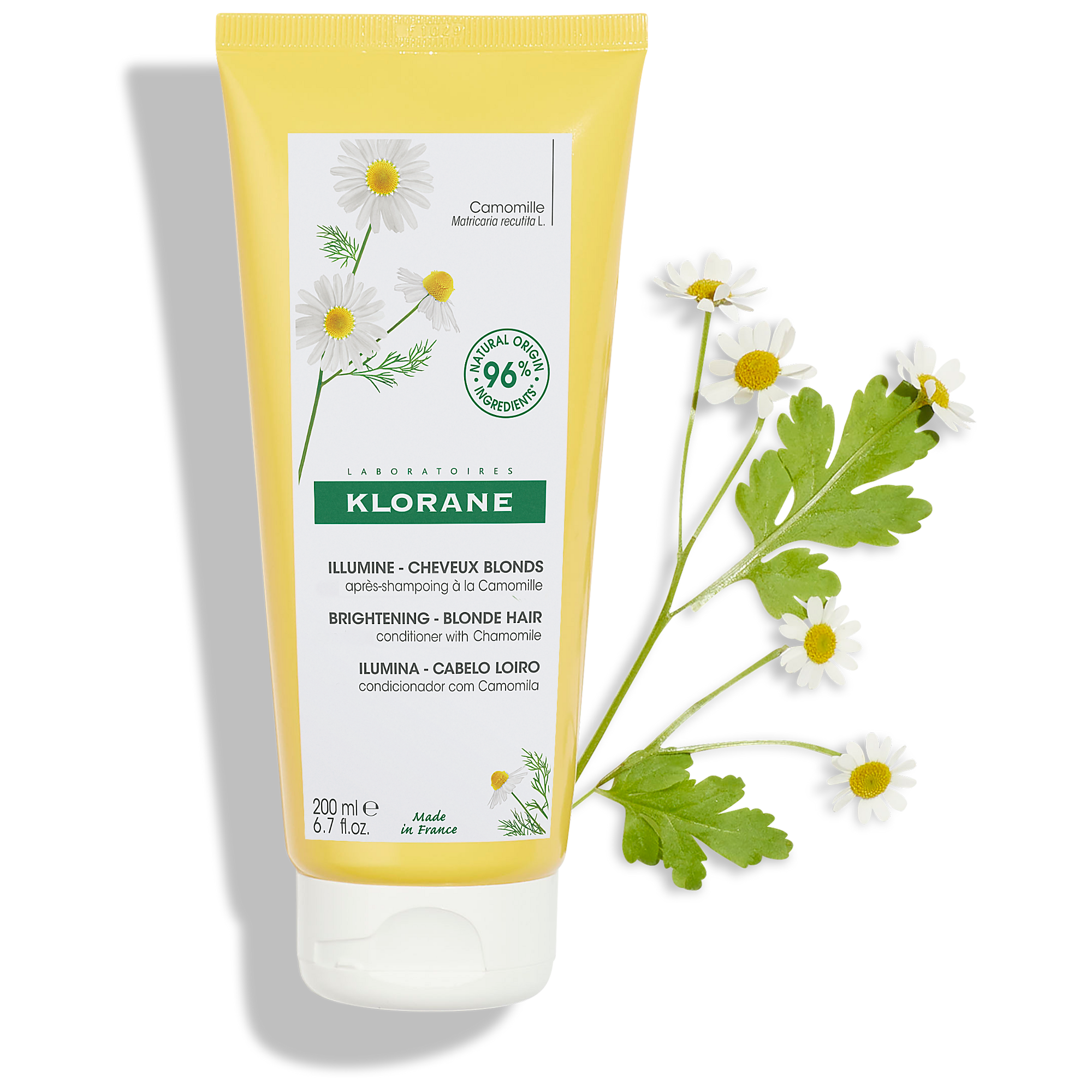 KL_CHAMOMILE_HAIR_2022_CONDITIONER_PACKSHOT_CMYB_PRINT_WEBSITE_ACTIVE-INGREDIENT_200ml_3282770149319