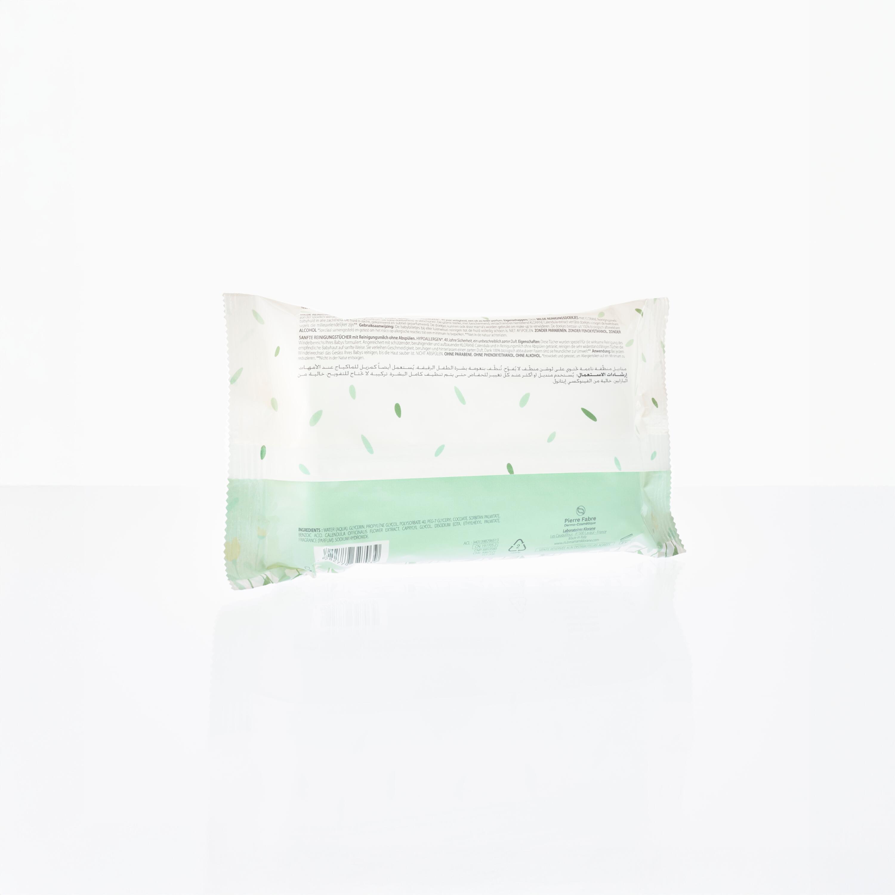 Lingettes nettoyantes à l'eau