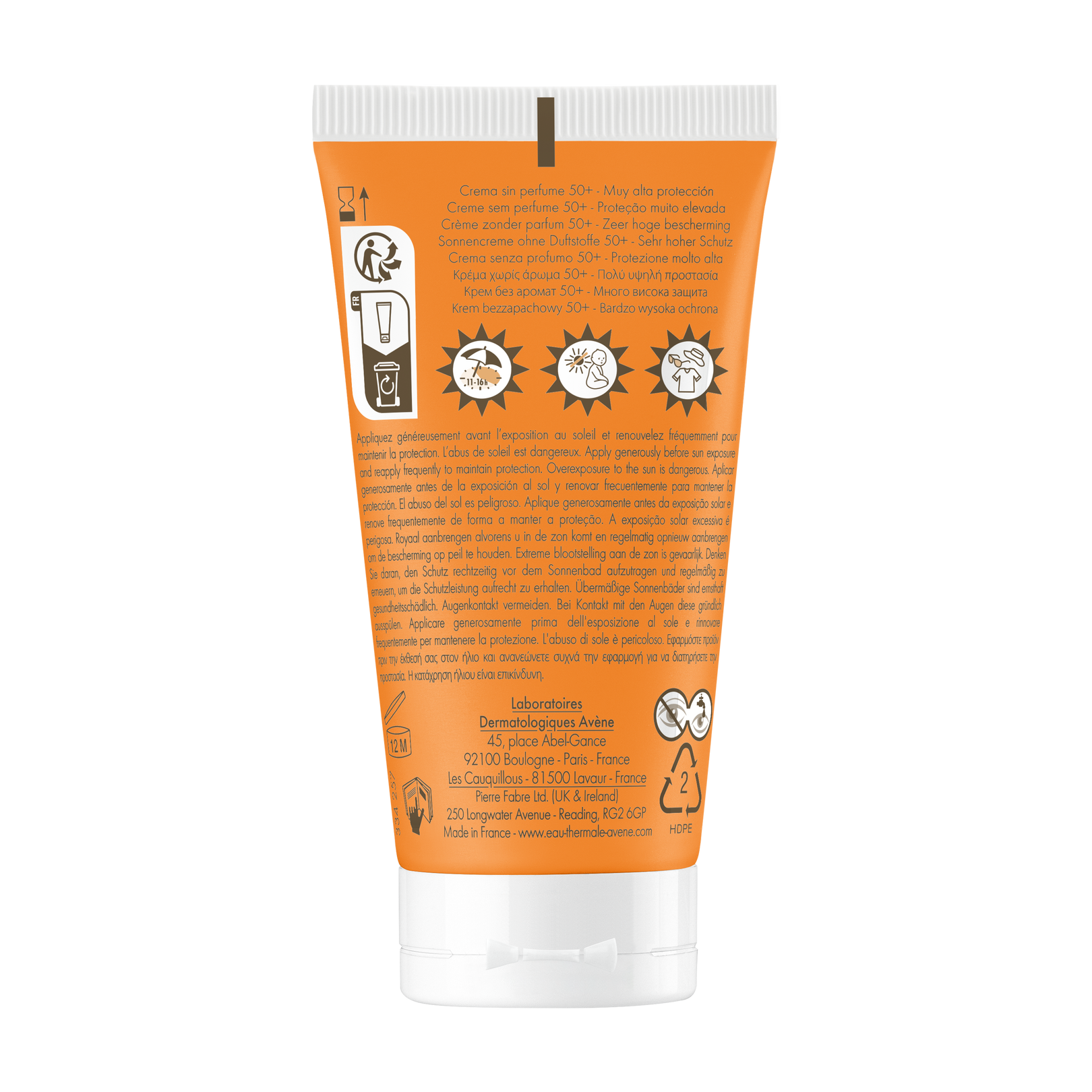 Crema FPS 50+ sin perfume