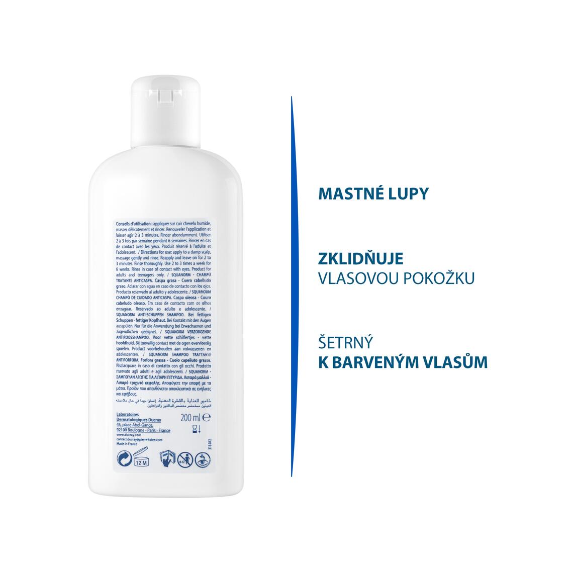 Klinické výsledky: Šampon proti mastným lupům