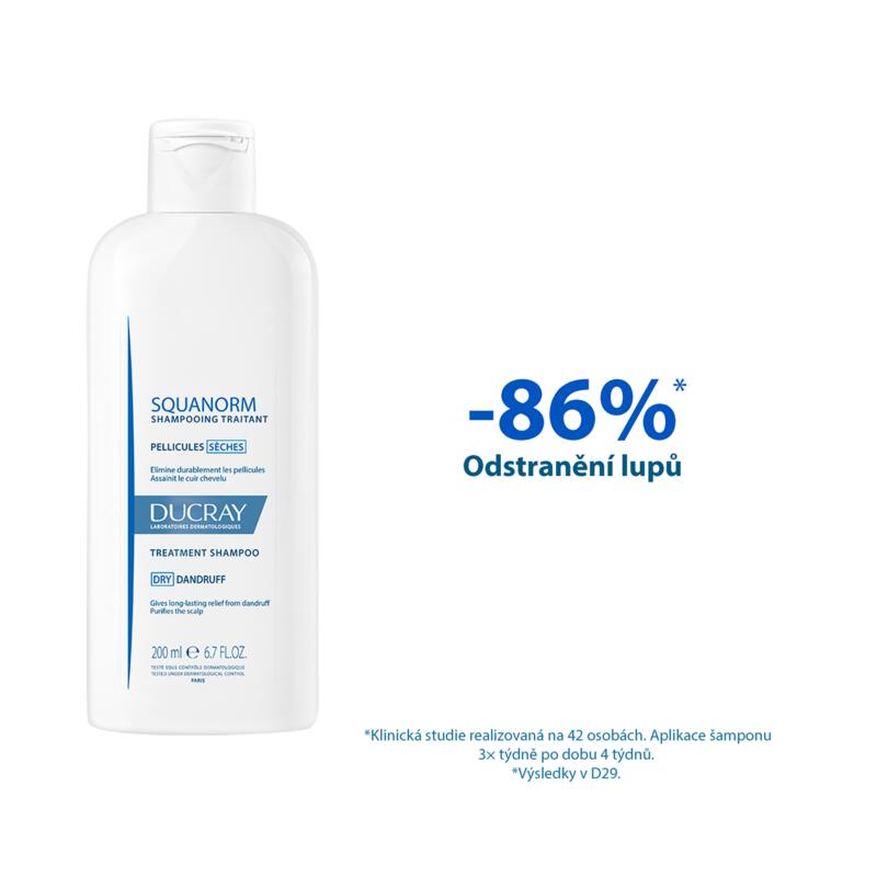 Pečující šampon proti suchým lupům