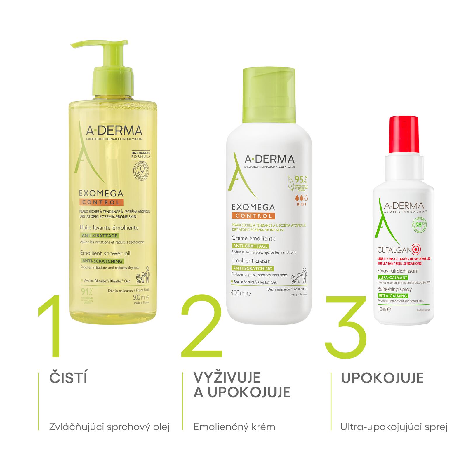 EXOMEGA CONTROL – EMOLIENČNÝ KRÉM proti svrbeniu