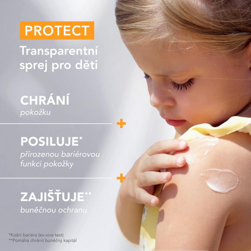 PROTECT Transparentní sprej pro děti SPF 50+