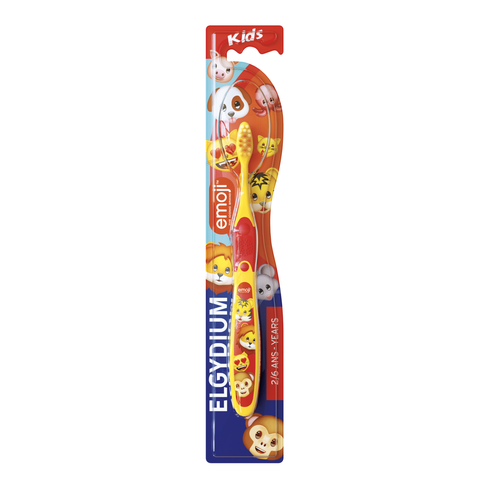 ELGYDIUM KIDS Emoji 2/6 ans - brosse à dents enfant