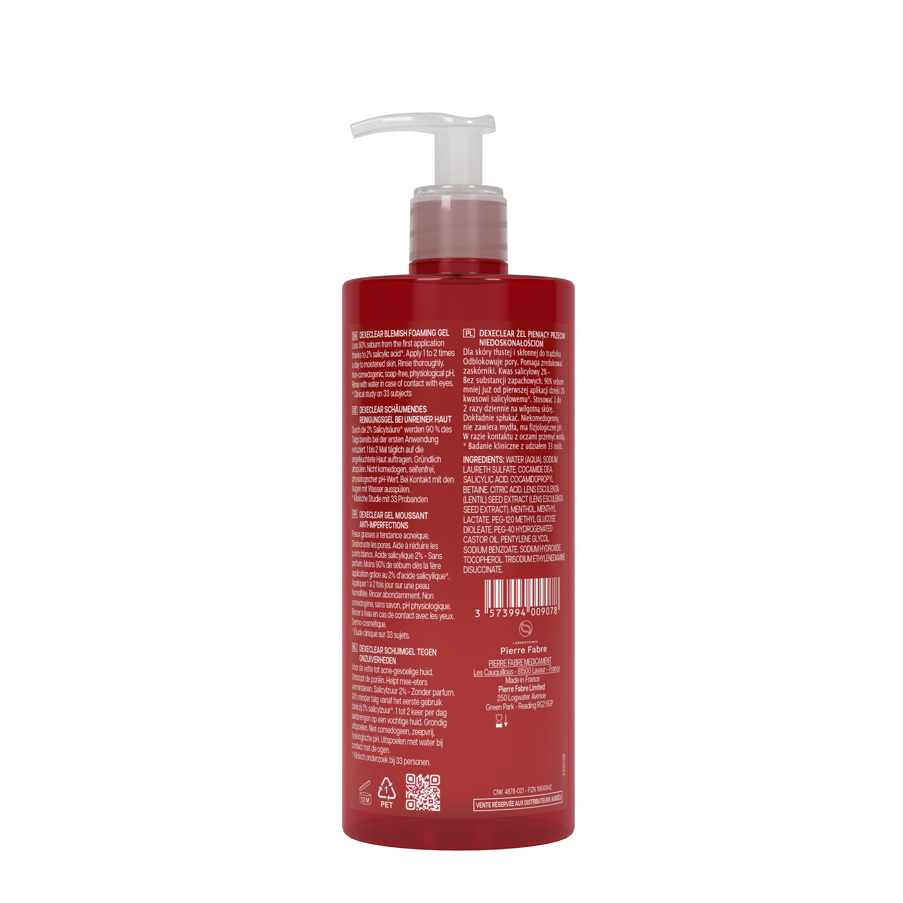 DEXECLEAR Schäumendes Reinigungsgel bei unreiner Haut