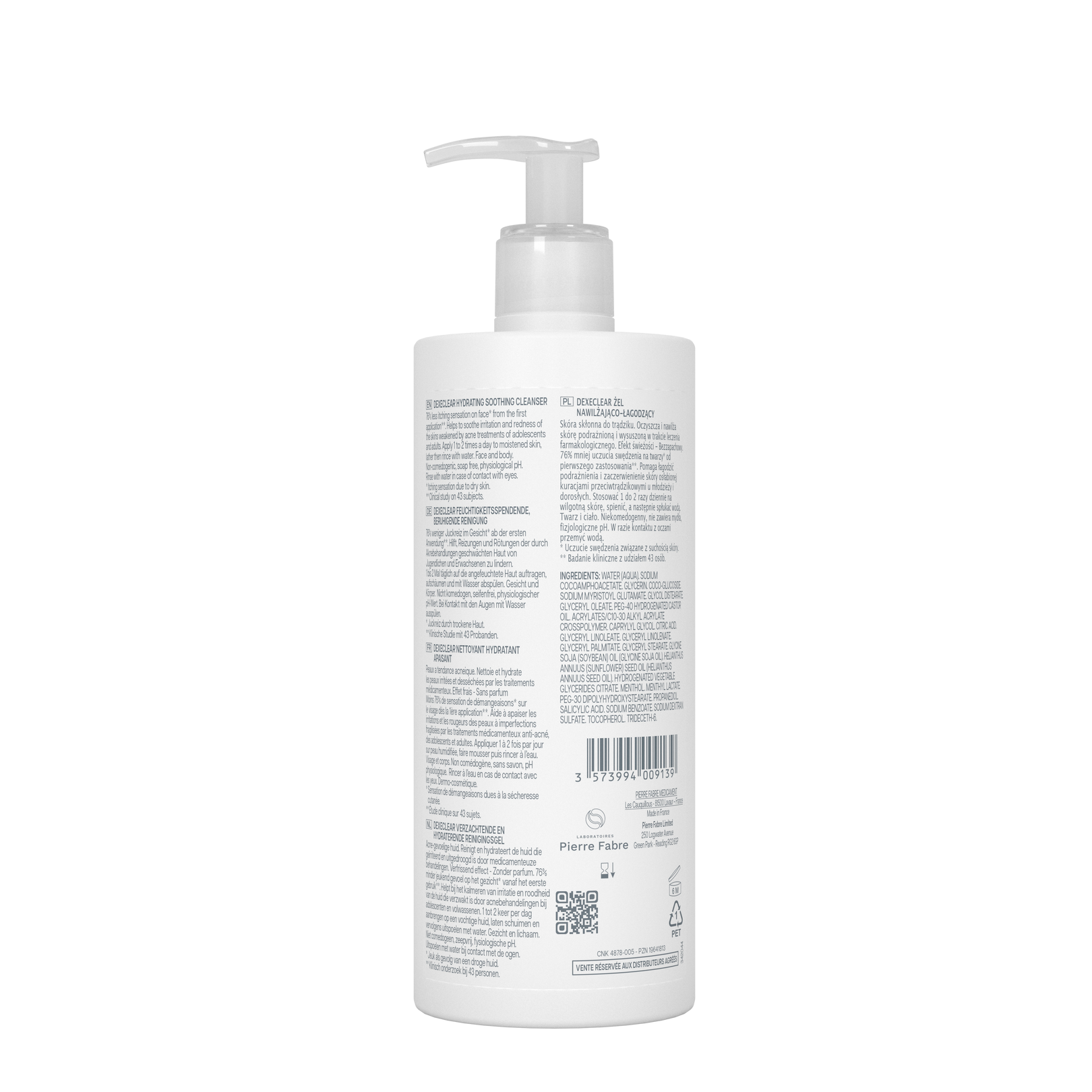 DEXECLEAR Nettoyant Hydratant Apaisant