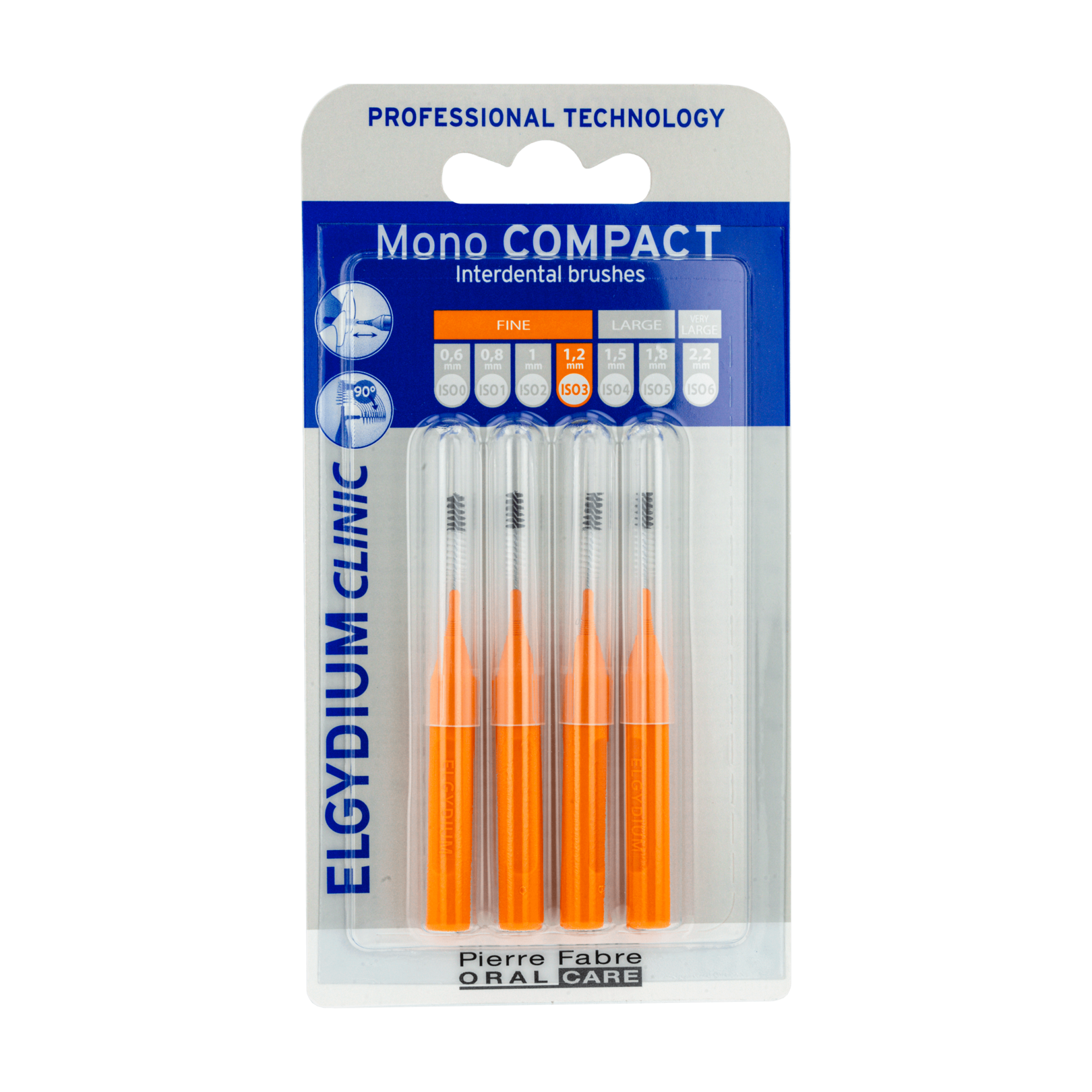 ELGYDIUM CLINIC Mono Compact Laranja (ISO 3) – Escovilhão