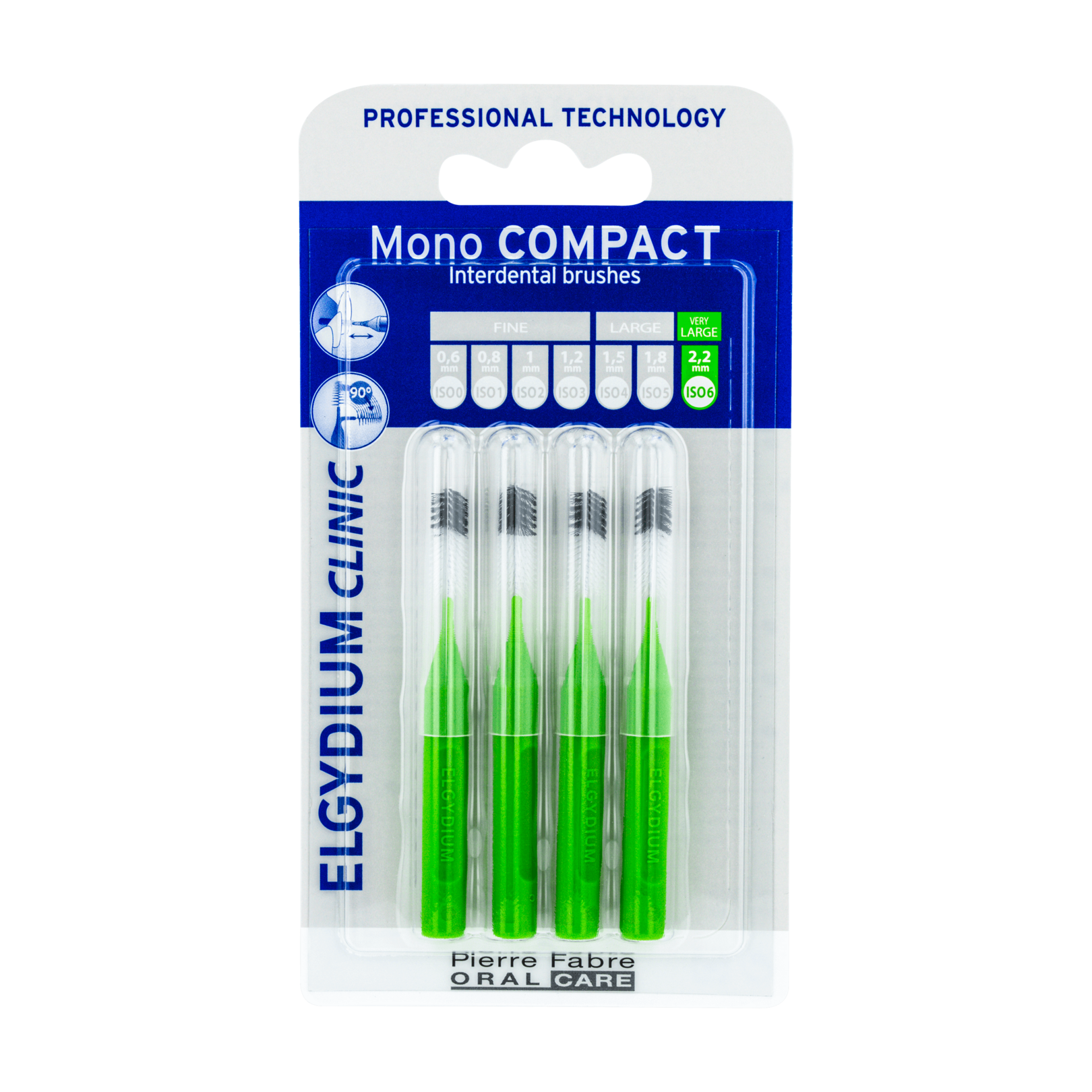 ELGYDIUM CLINIC Mono Compact Verde (ISO 6) – Escovilhão