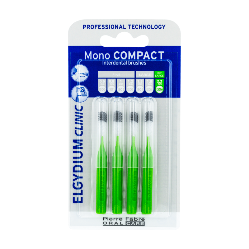 ELGYDIUM CLINIC Mono Compact 6 Zielona szczoteczka międzyzębowa