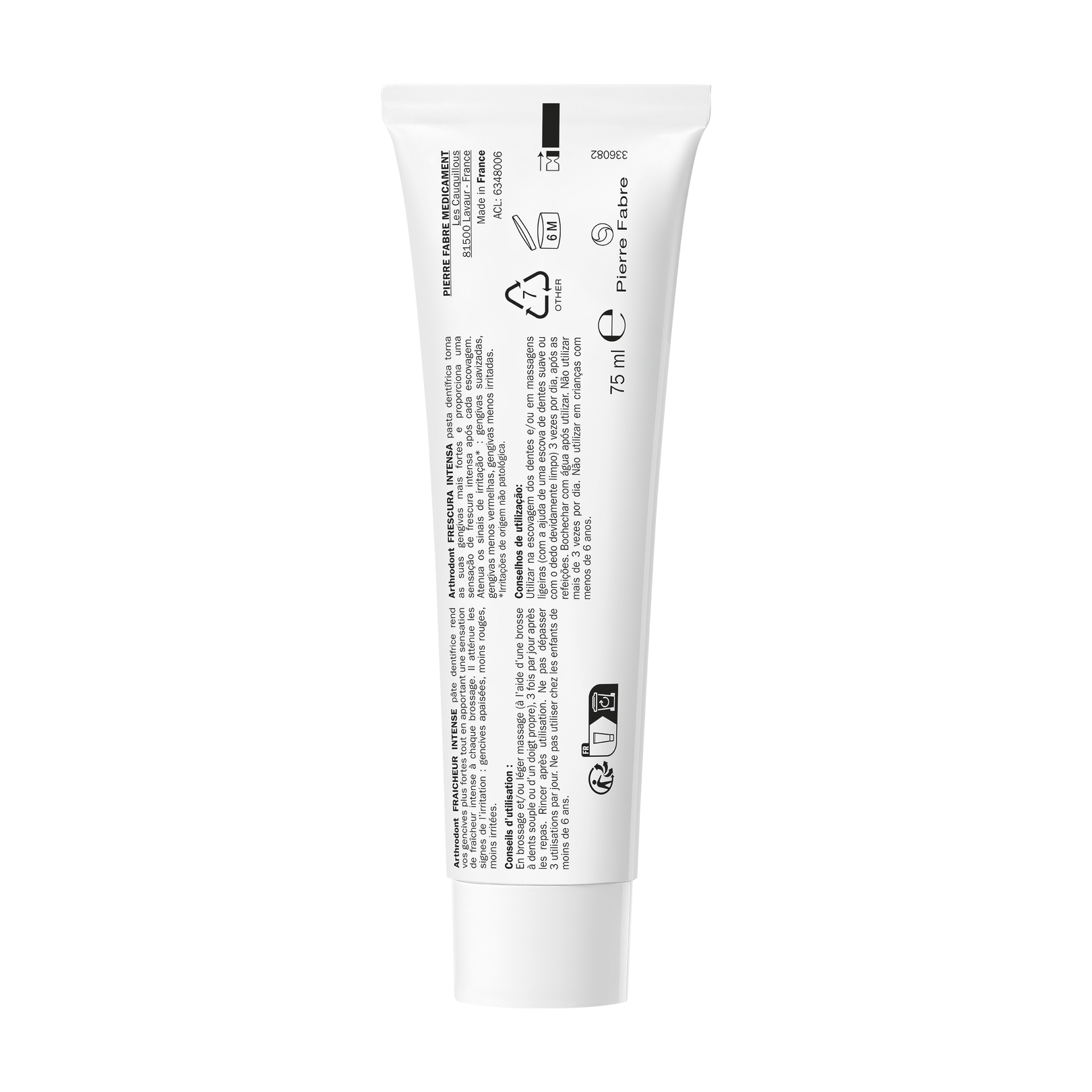 ARTHRODONT Fraicheur Intense - dentifrice gencives irritées