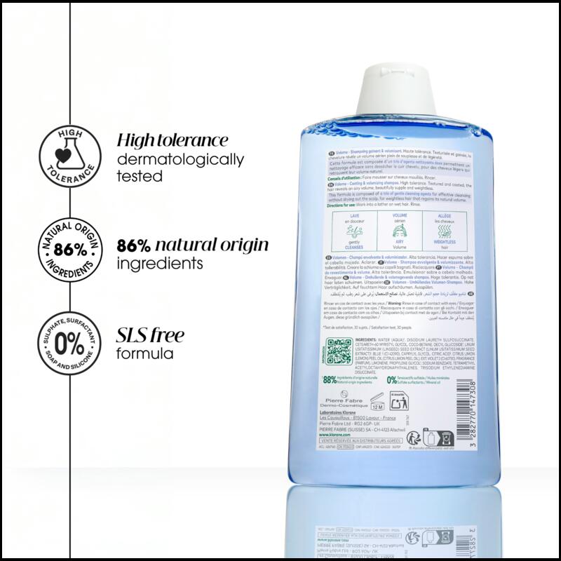Volumising Shampoo with Organic Flax - Fine, flat hair