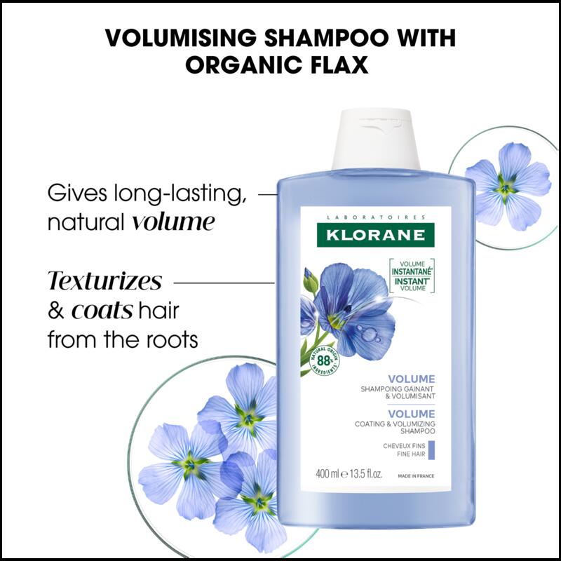 Volumising Shampoo with Organic Flax - Fine, flat hair