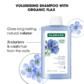 Volumising Shampoo with Organic Flax - Fine, flat hair