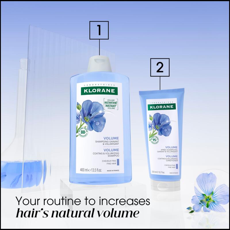 Volumising Shampoo with Organic Flax - Fine, flat hair