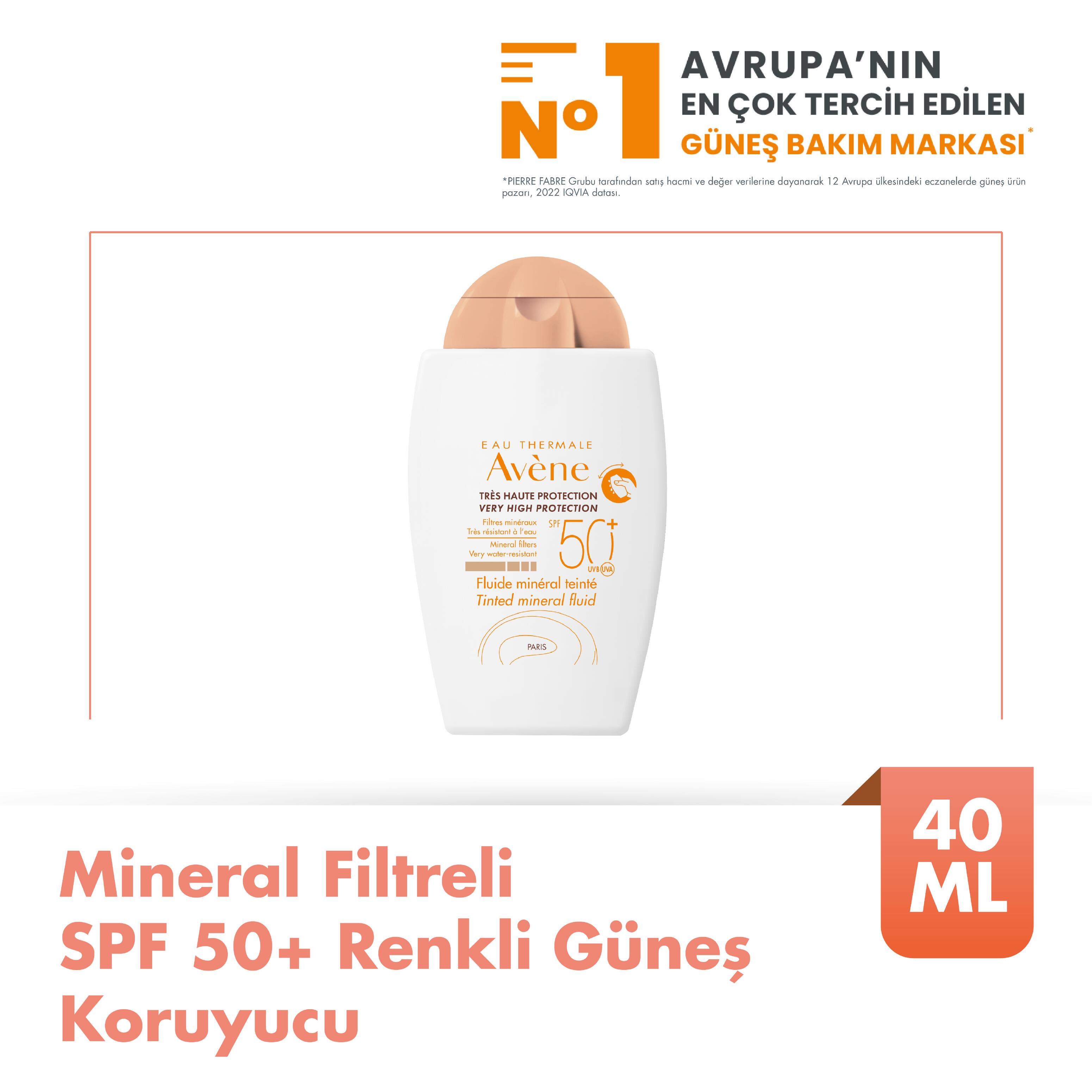 Mineral Filtreli SPF 50+ Renkli Güneş Kremi