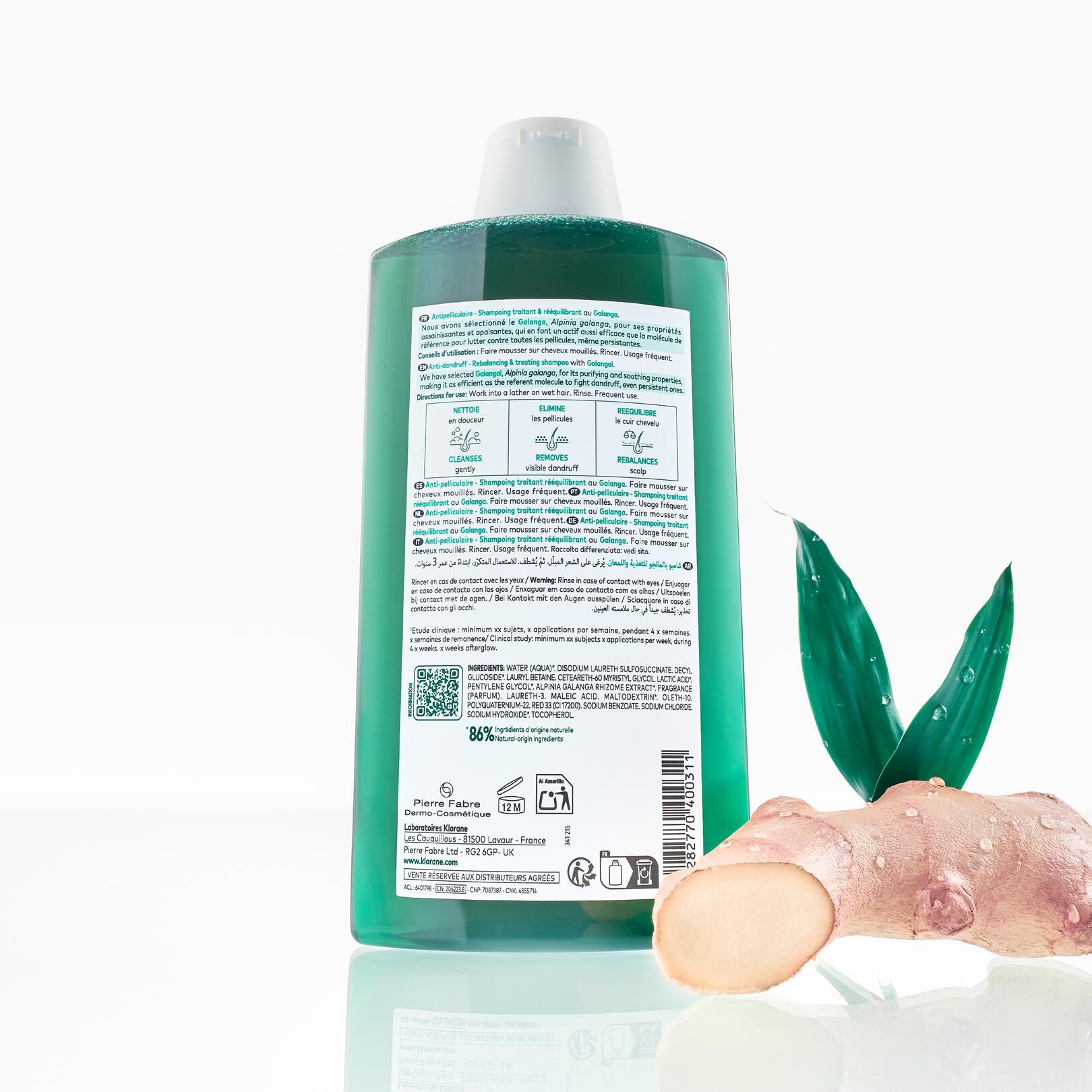 Anti-Loose Dandruff Rebalancing & Neutralizing Shampoo with Galangal