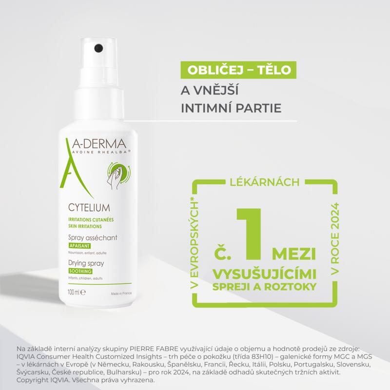 Zklidňující vysušující sprej