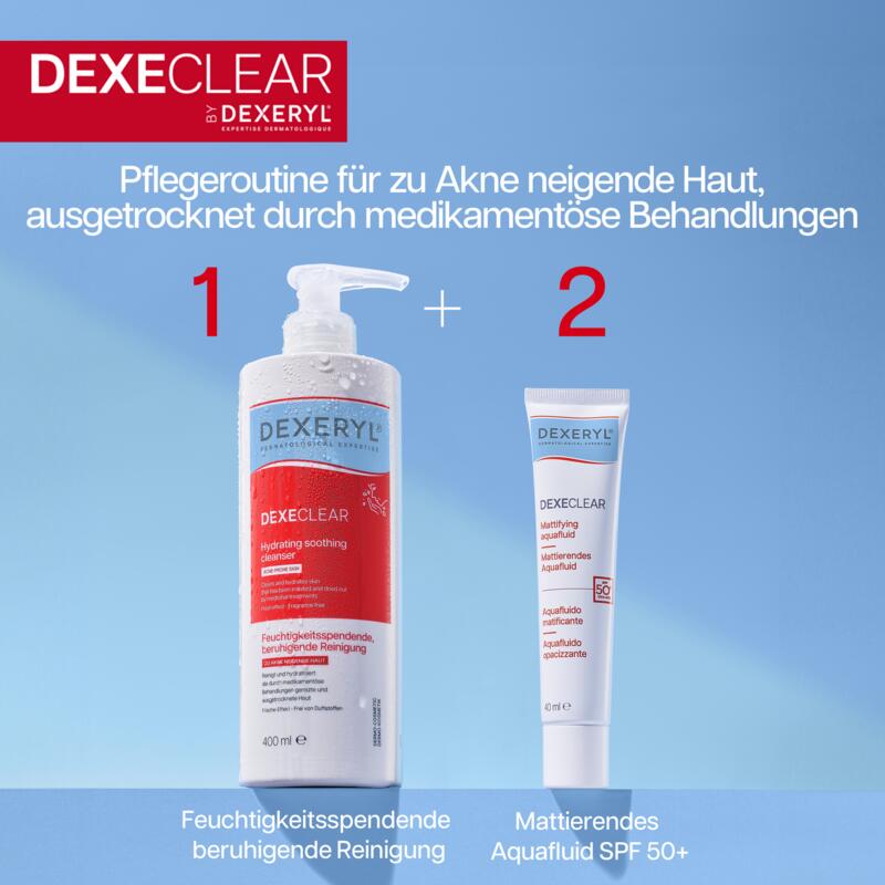DEXECLEAR Feuchtigkeitsspendende, beruhigende Reinigung