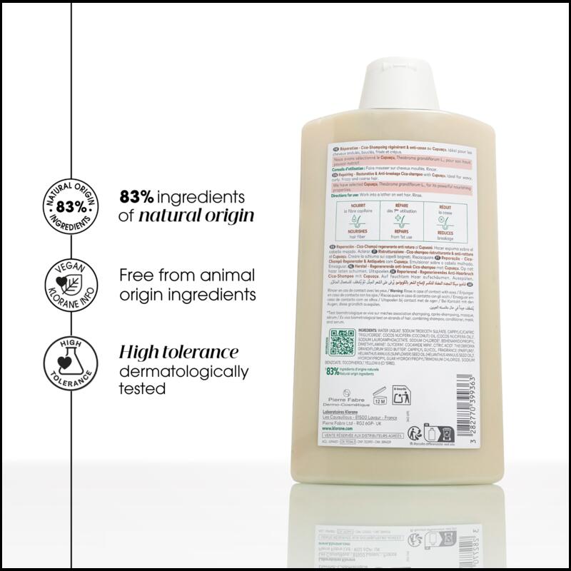 Repairing Shampoo with Organic Cupuacu - Very Dry, Damaged hair