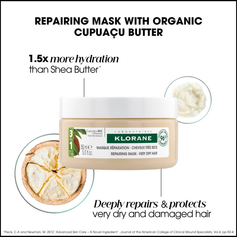Repairing Mask with Organic Cupuacu butter - Very Dry, Damaged hair